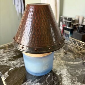 Hammered Copper Candle Shade